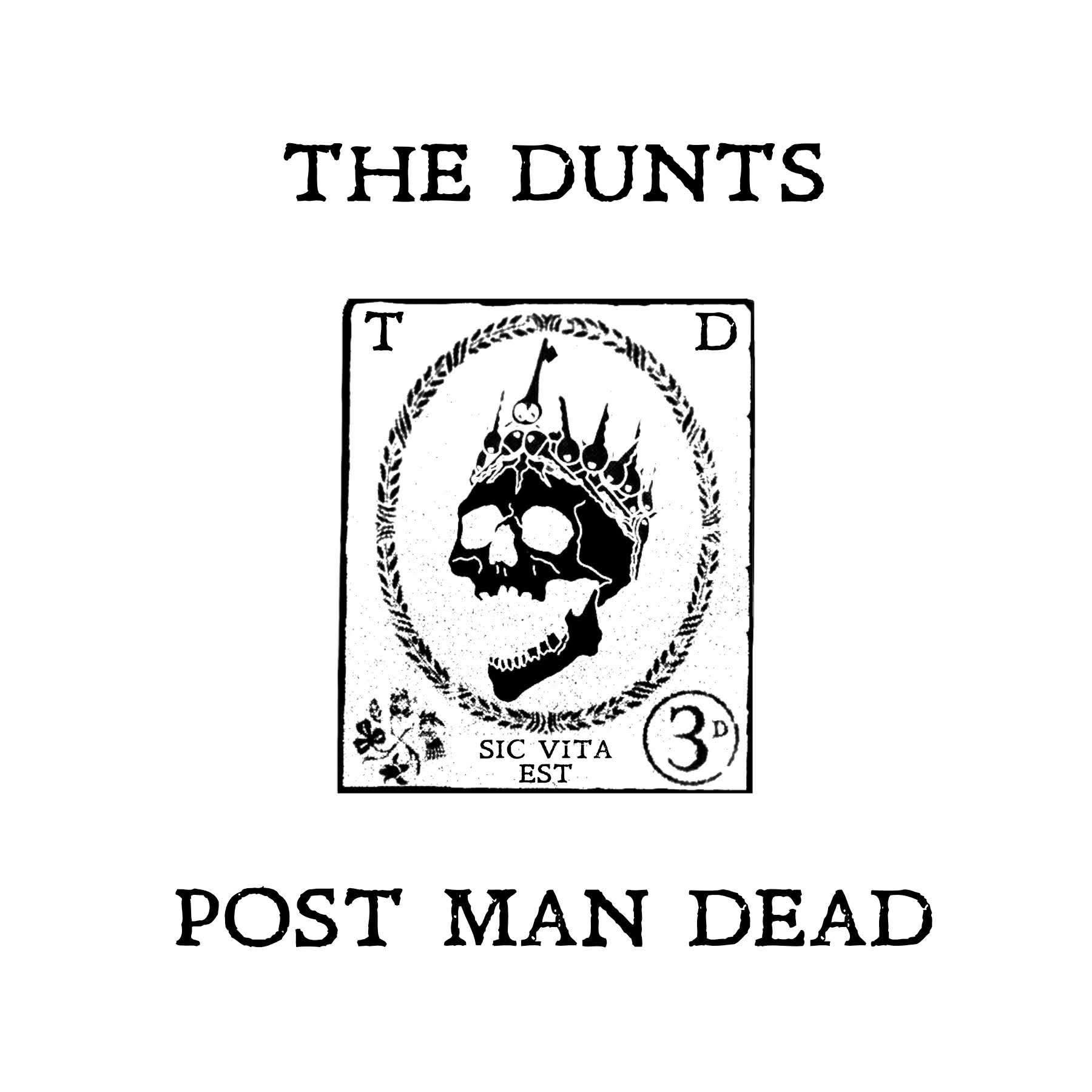 The Dunts — crowned skull stamp mark